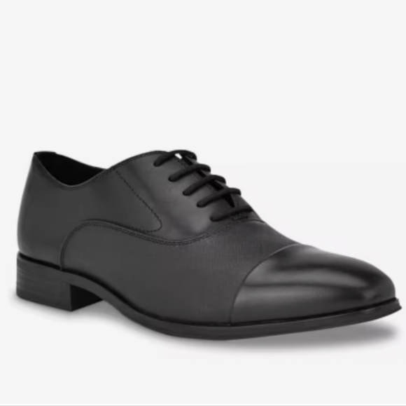 Calvin Klein Men's Drew Oxford Black - 7.5 Medium NIB $140 - Picture 1 of 6